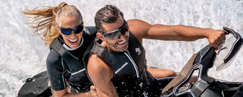 Nyhet Escape våtdräkt 3 mm med korta ben Tekniska egenskaper Glasögon Sea-Doo-logotyp på bröstet.