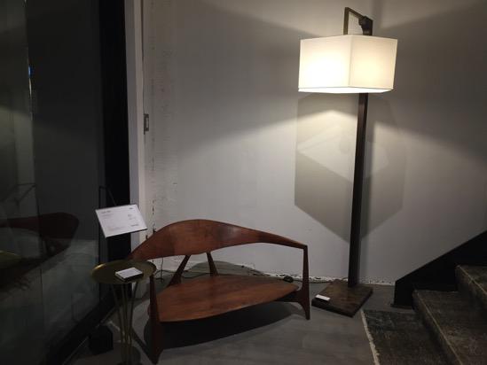 Chair, Table, Lamp