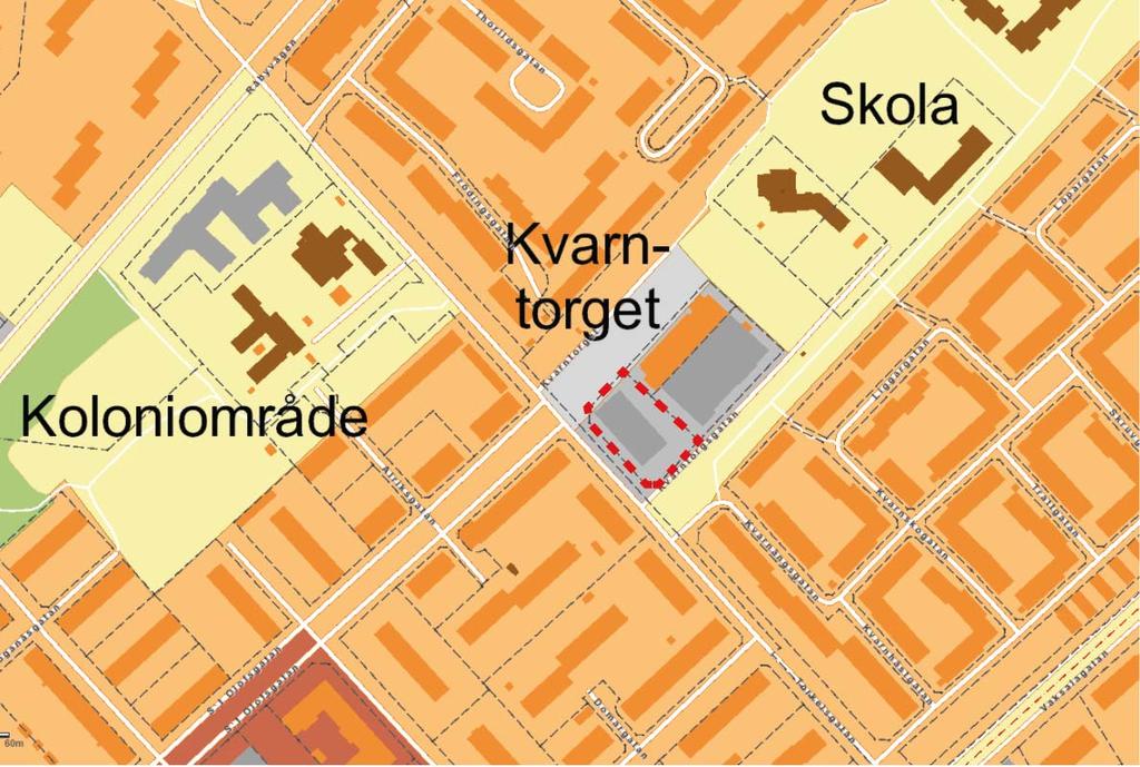 TIDIGARE STÄLLNINGSTAGANDEN Översiktsplan Enligt översiktsplanen ligger planområdet i utkanten av innerstaden, och intill ett stråk för stadsliv (Torkelsgatan).