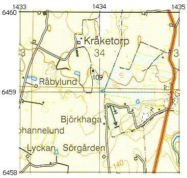 KRÅKETORP Södergården 2008-09-22 Torp nr 109 Fastighetsbet. Backstuga Carlslyckan skifte upprättad 1840.