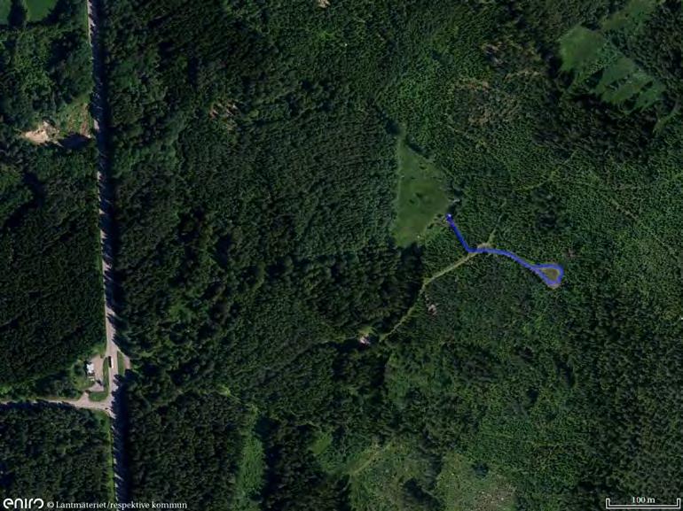 5. Skogsbilväg och vändplan, Älvkarleby kommun (ca 0,2 ha) Stora Beskrivning Skogsbilväg som går in från väg 76