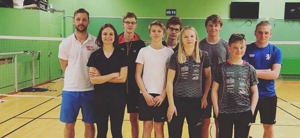 Här deltog Jimmy Tay och Isak Lindberg Shuttletime, arrangerades av Svenska Badmintonförbundet i Halmstad, 21 april 2019.