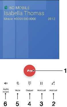Avvisa ett samtal med ett SMS när skärmen är aktiv 1 När ett du får ett samtal trycker du på aviseringsfönstret där telefonnumret eller kontaktens namn visas. 2 Tryck på SVARSALTERNATIV.