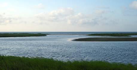 2004-07-13:Gattet mellan lagunen och öppet hav åt sydost. Samtliga foton: Björn Malmhagen.