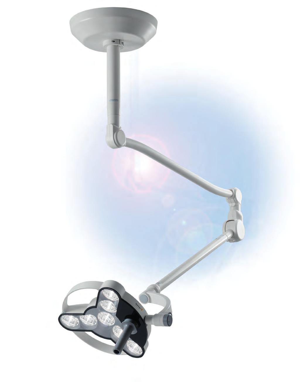 3 Long lamp life Swiss engineering and LED technology Ergonomically friendly For ease of use One-hand height adjustment More than 50% energy-saving Thanks to