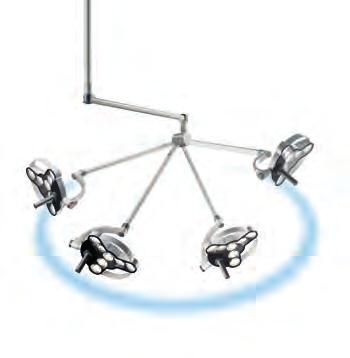 Ceiling Mount: The ceiling mount can be a space saver, especially in rooms where maximum freedom of movement is required.