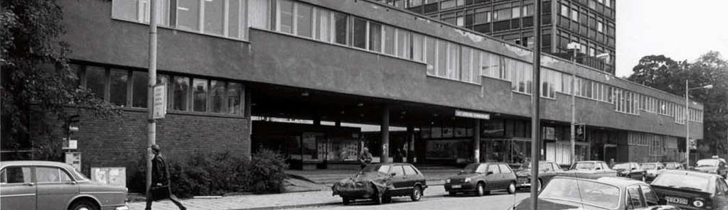 Befintlig bebyggelse Bebyggelsen inom planområdet består av f.d. S:t Görans Gymnasium vilket uppfördes mellan 1954-1961 efter ritningar av arkitektparet Léonie och Charles- Edouard Geisendorf.