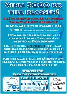Har du inte sprungit Trosa Stadslopp tidigare är det dags nu! Som vanligt... Klass 5 Knattar har blå nummerlappar och klass 5 Knyttar röda.