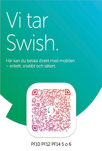 Scanna av QR- koden som innehåller din anmälningsklass: 8 900 m, Stavgång/Jogging eller Knytte,
