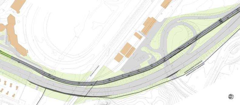 Sida 29 (59) Illustration över Kistagrenen vid Solvalla och Sundbybergskopplet.