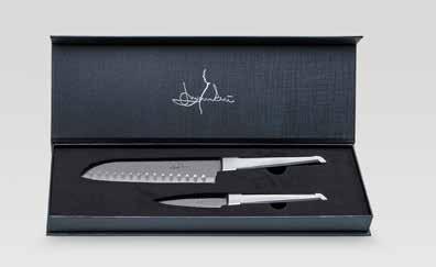 MANNERSTRÖMS KNIVSET 2-DELAR Leif Mannerströms logo fint etsad på knivens blad. MANNERSTRÖMS TRANCHERSET 2-DELAR Exklusivt trancherset i modern design utvalt av Leif Mannerström.