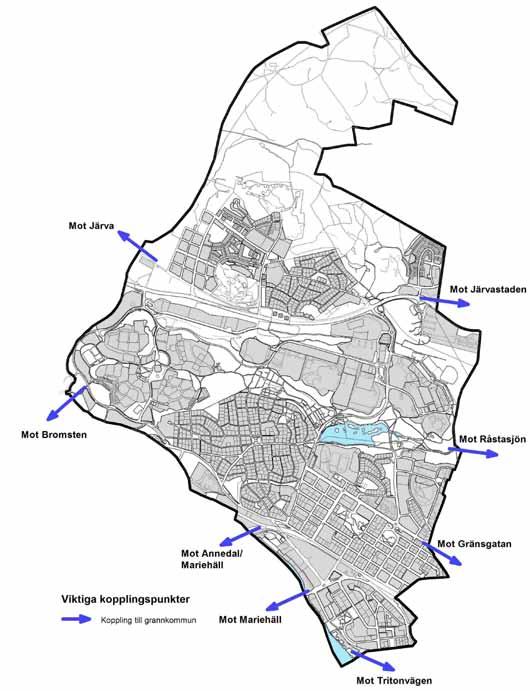 Lokalnät Lokalnätet är främst anpassat för kortare cykelresor inom en stadsdel eller inom staden.