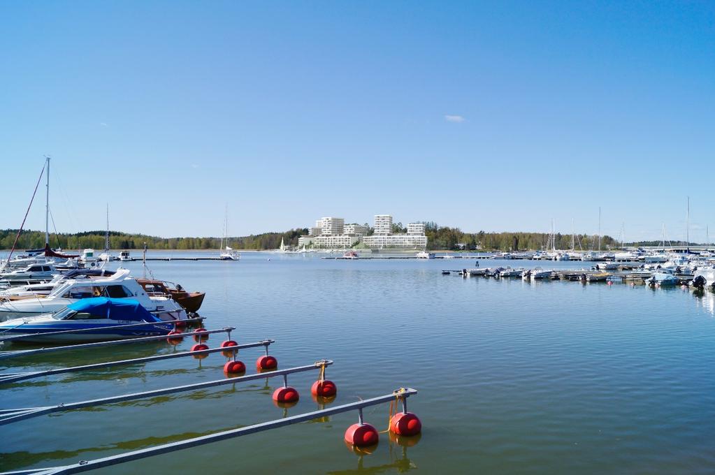 4 småbåtshamnen föreslås dessutom ett kvarter för affärsbyggnader (KL), där det kunde finnas ett kafé, en kiosk eller andra lokaler som betjänar småbåtshamnen eller bostadskvarteret (t.ex.