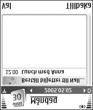 Kalender Kalender Genväg: Tryck på valfri knapp ( ) i någon av kalendervyerna. En mötespost öppnas och de tecken du angett infogas i fältet Ämne. Tips!