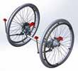 Drivring aluminium 22 Ekerskydd För 22 drivhjul transparent