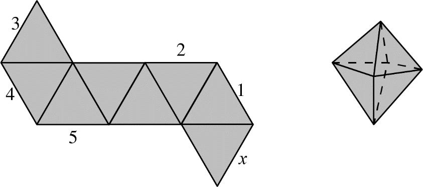 Beräkna arean av den gråa triangeln. (A) 1 2 a2 (B) 1 2 b2 (C) ab (D) 1 4 (a2 + b 2 ) (E) 1 2 (a2 + b 2 ) 5 poäng 17.
