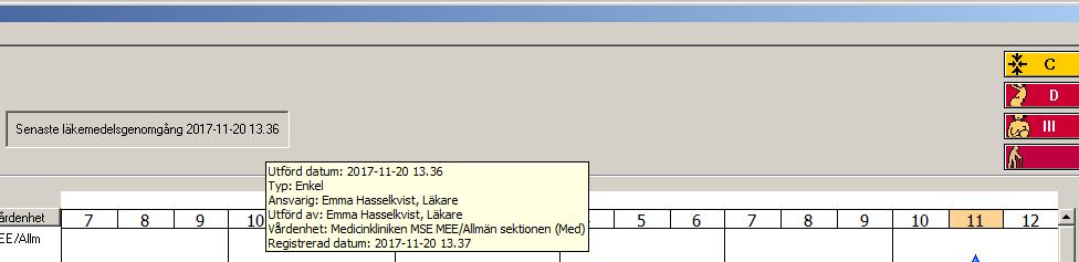 4 Välj något av alternativen Enkel eller Fördjupad. Enkel är alltid förvalt. 1 5 Registrera Utförd datum och Tid (förifyllt är dagens datum och nuvarande tid).