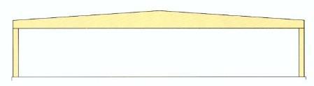Denna lösning rekommenderas för spännvidder mellan 10-30 meter och en taklutning mellan 3-10 (Carling, 008). Figur.4.