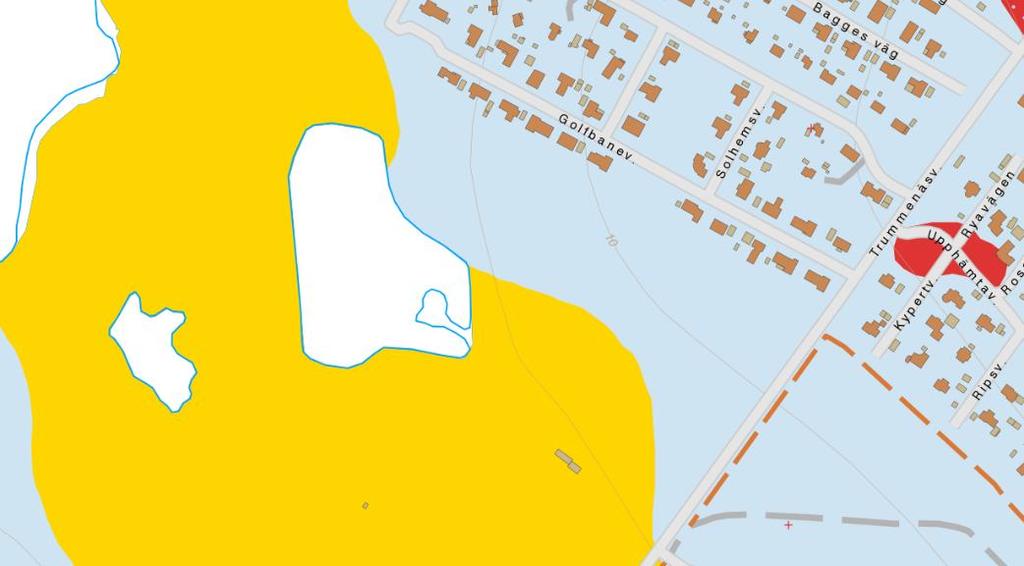 Figur 6 Utförd geoteknisk undersökning på Albatrossvägen 4.