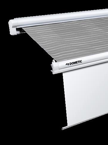 SUNPROTECT RAINPROTECT ROLLO + SunProtect är tillverkat i ett genomskinligt gallermaterial, som släpper igenom ljus men håller värmen ute.