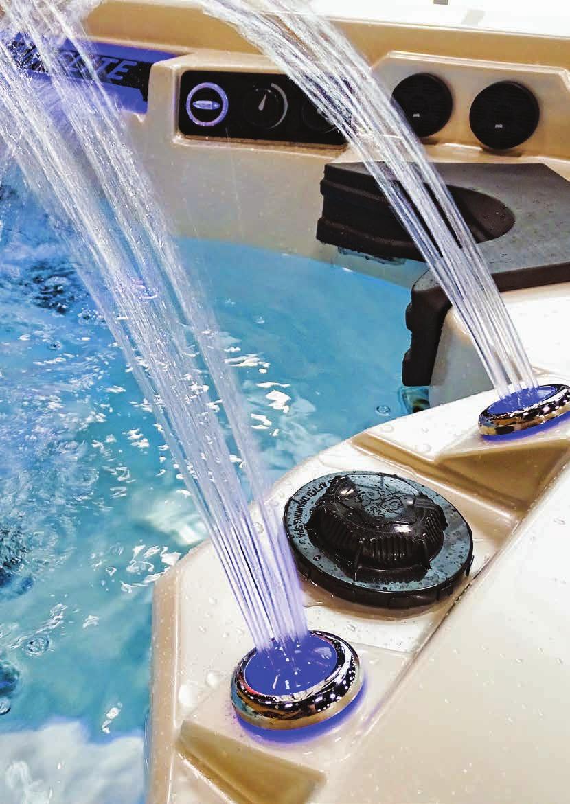 BBA fullt integrerat ljudsystem Med vårt Balboa Bluetooth Audio tillval kan du streama