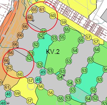 En utebliven hastighetssänkning på Ekerövägen beräknas resultera i en 1-2 db(a) högre ekvivalent ljudnivå mot Ekerövägen.