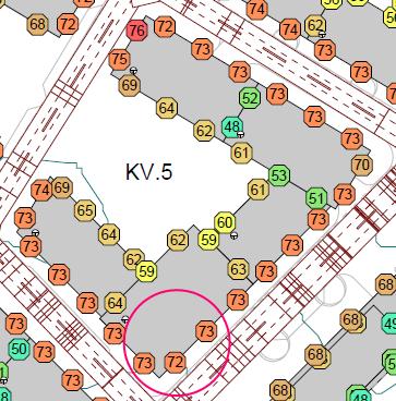 Resterande fasadpartier ligger bullerskyddade med beräknade ekvivalenta ljudnivåer under db(a), varför riktvärden innehålls. Figur 8 Kv. 5.