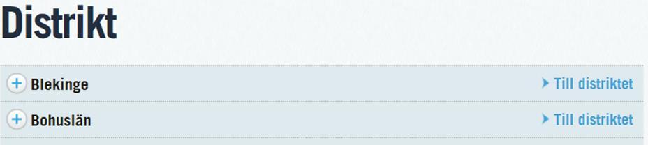 förening/distrikt Välj
