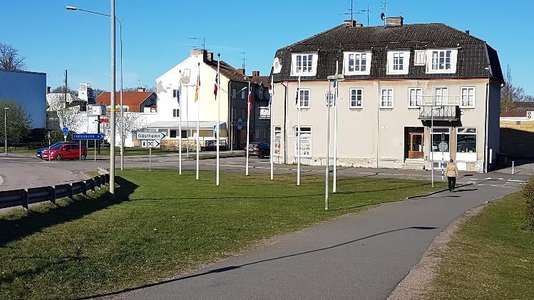 23 Kanalvägen - Kyrkogatan Korsningen över Kanalvägen ingår i Kanalstråket och är tillsammans med korsningen