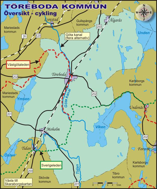 För att göra det möjligt med cykelväg utmed hela kanalen mellan Sjötorp och Karlsborg har beslut tagits att planera för en komplettering av Göta kanalleden mellan Tåtorp och Halna.