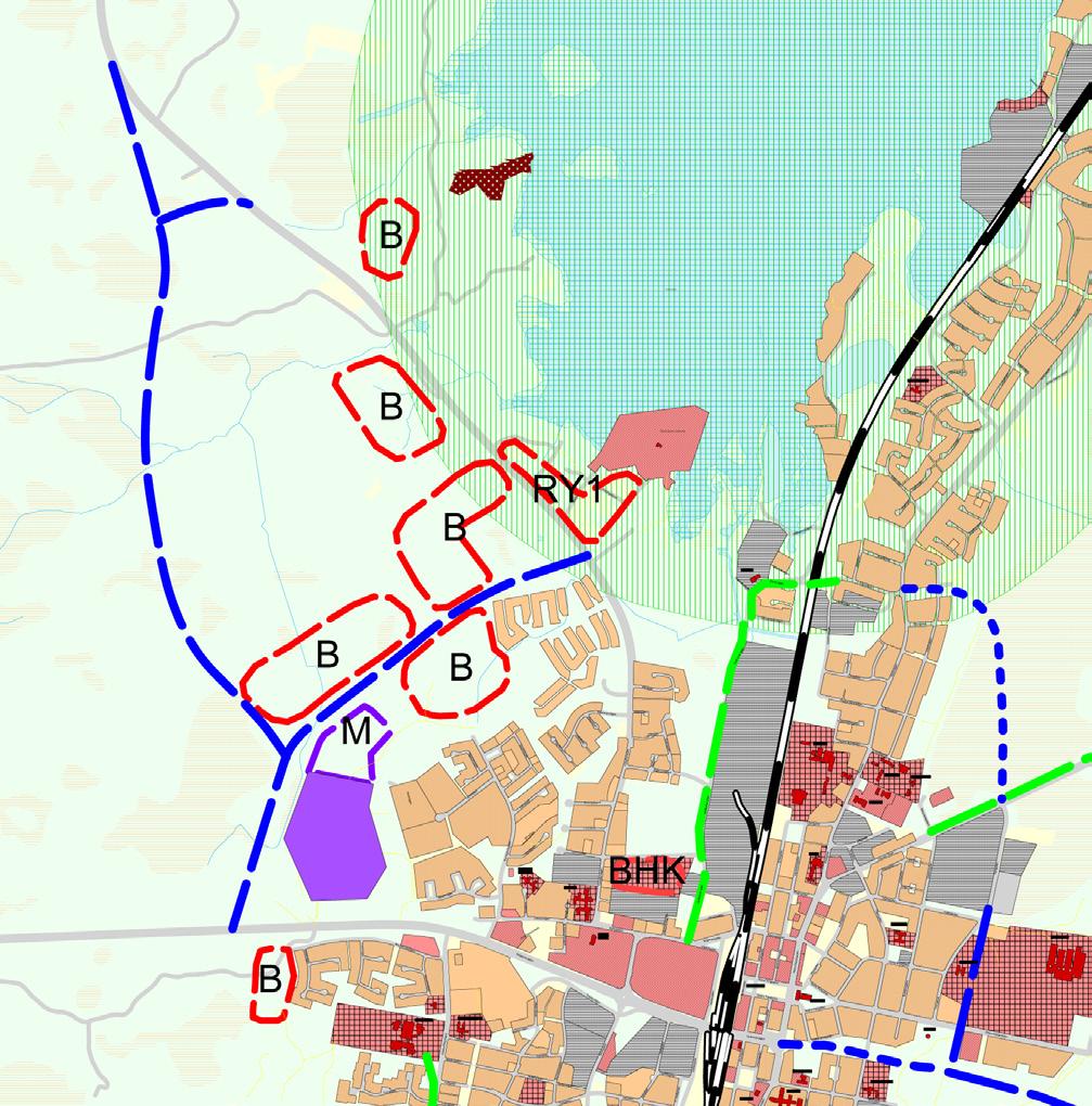 En förskola planeras i programområdet. Här finns gott om plats för utevistelse med vatten och skog runt knuten.