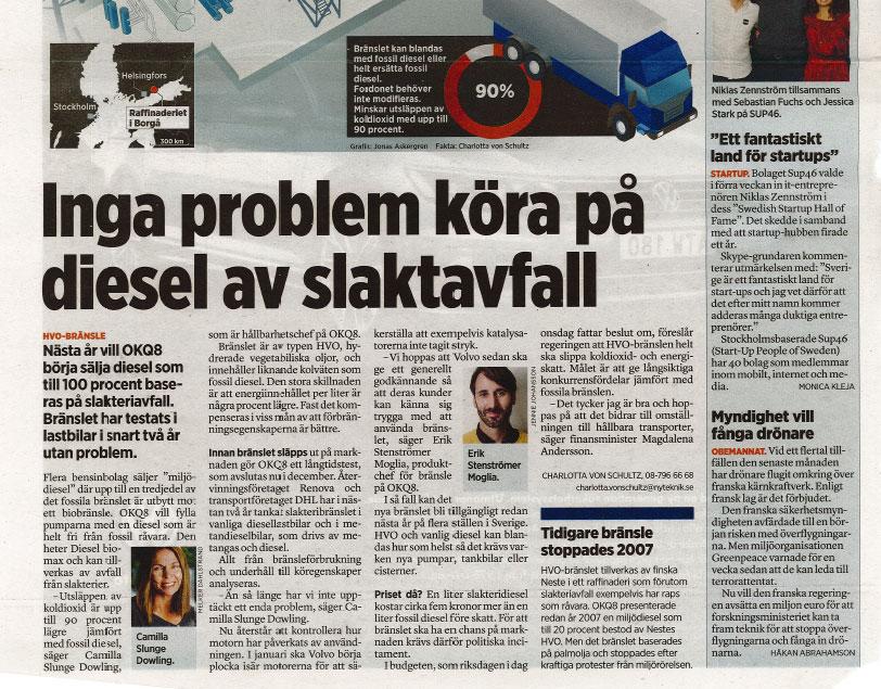 utsläpp från statonär
