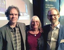 Pär Holmgren, Eva Goes och Joakim Byström PÄR HOLMGREN på Absolicondagen Den snörika vintern i Härnösand kom till nytta för Absolicon genom en halvdag i Vårdkasbacken med personalen.