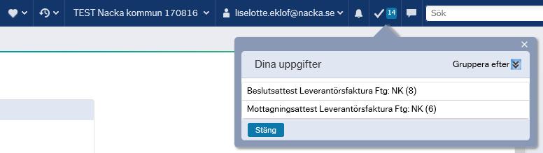 2 (13) 6 Varför lämnar inte fakturan min uppgiftslista...13 6.1 Har du klickat på Spara?...13 6.2 Är kontot fortfarande 48500?...13 Versionshistorik.