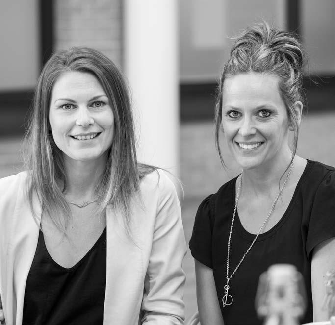 " Lina Sandgren och Maria Carlsson, inredningskoordinatorer på Bonava em inredningstrender 1. rått är det nya vita.