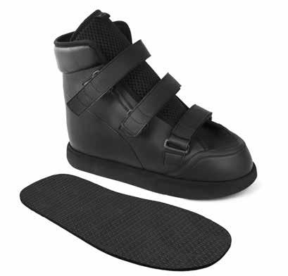 MS 0893 268-244 Black Ideal for larger casts and bandages. Three 3mm thick EVA adjustment elements included. Track sole delivered separately. To be ordered by piece.
