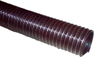 SUGSLANG. Cdust Light. Lätt och flexibel gummislang för slitande material, med stålspiral. Levereras i längder på 10 eller 20 meter.