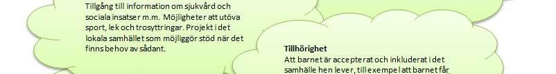 Analysen visar i hur stor utsträckning barnet har de förutsättningar hen behöver för att ha