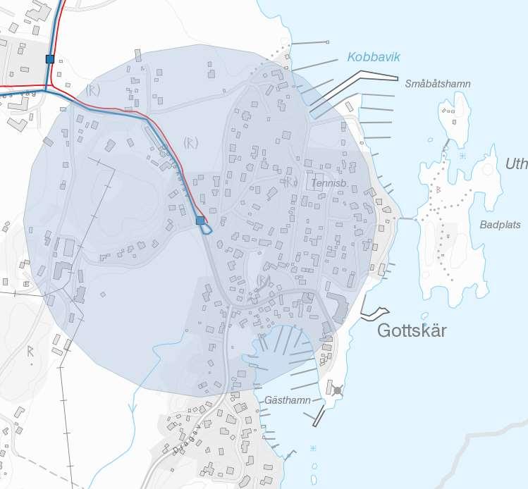22 minuter beroende på om det är låg- eller högtrafik.