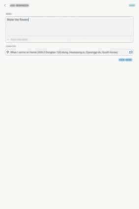 Appar och funktioner Skapa påminnelser Skapa påminnelser med olika metoder. Reminder aviserar dig om du skapar en påminnelse med en angiven tids- eller platsinställning.