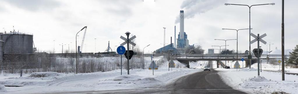 Nya anläggningens förhållningssätt till Västerås stad Mälarenergi ligger i Västerås västra hamnområde, väl synlig från stadens