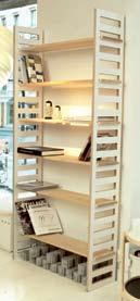 svart-/vitlackad MDF,  ask Bokhylla 3 H 200 x B 30 x D 23 cm