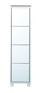 40 cm vitlackad MDF 2 
