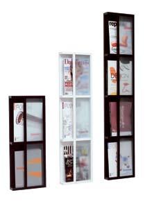 Spegel 6 H 180 x B 50 x D 8 cm ek/vitlack/svartbetsad ek H 111 x B