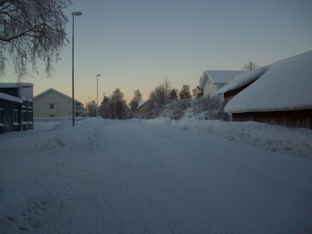 Sträckan har samma belysarmaturerna är utbytta och röljningen är gjord. 8.