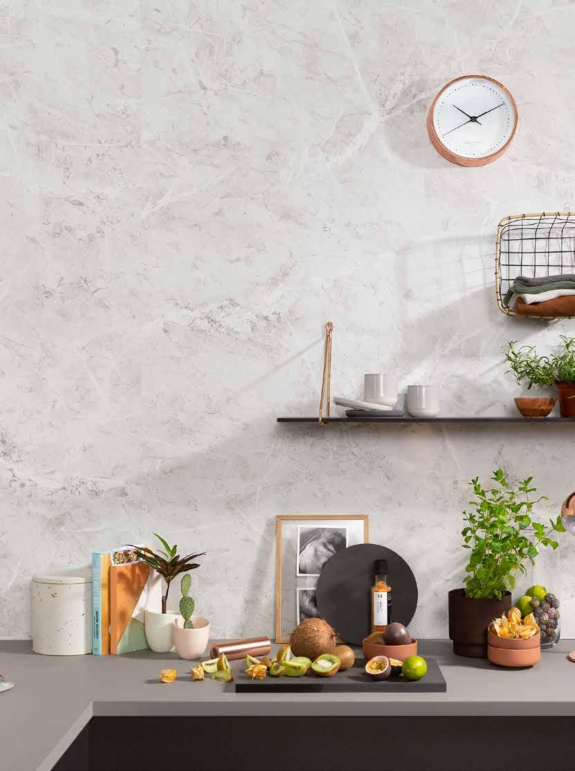 Fibo Kollektion: Kitchen Board Stänkskydd Fibo Kitchen Board är en enkel och smart lösning för att skydda väggen bakom köksbänkarna mot matlagningsstänk.