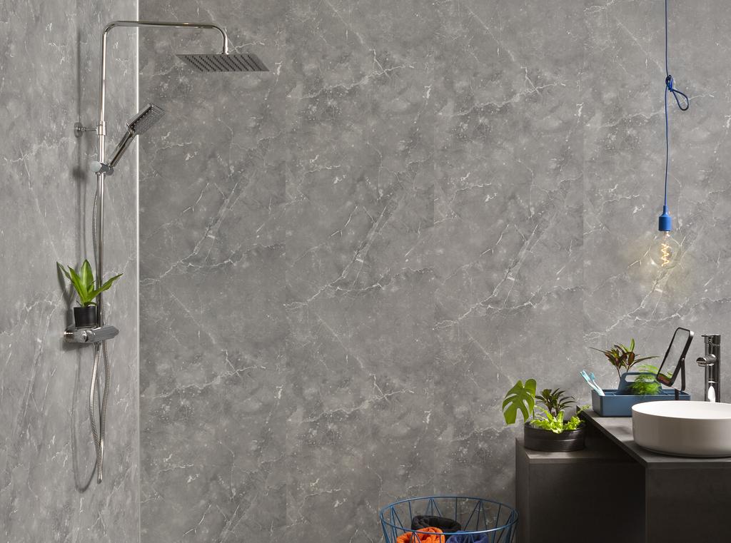 Fibo Marcato 2279 S SILVER GREY MARBLE M00 Fibo Kollektion: Marcato Modern marmor Marmor blir aldrig omodernt. Nytt för året är fyra fantastiska marmordekorer!