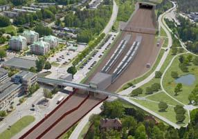 Viktigt är och ersätts med en ny byggnad. Gång- och cykelbron vid Kallhälls centrum ersätts med ny bro i ungefär samma även att öka säkerheten kring järnvägsanläggningen.