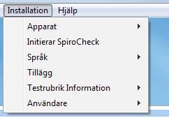 Skriv in önskade ändringarna, även Användar-ID och Lösenord kan ändras. Obligatoriska fält, Meddelande, Testadapter/Gasfördelare, och Tester.