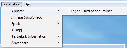 1 APPARAT - SERIENUMMER När användarens uppgifter har ändrats, klicka på knappen för att spara informationen. 4.